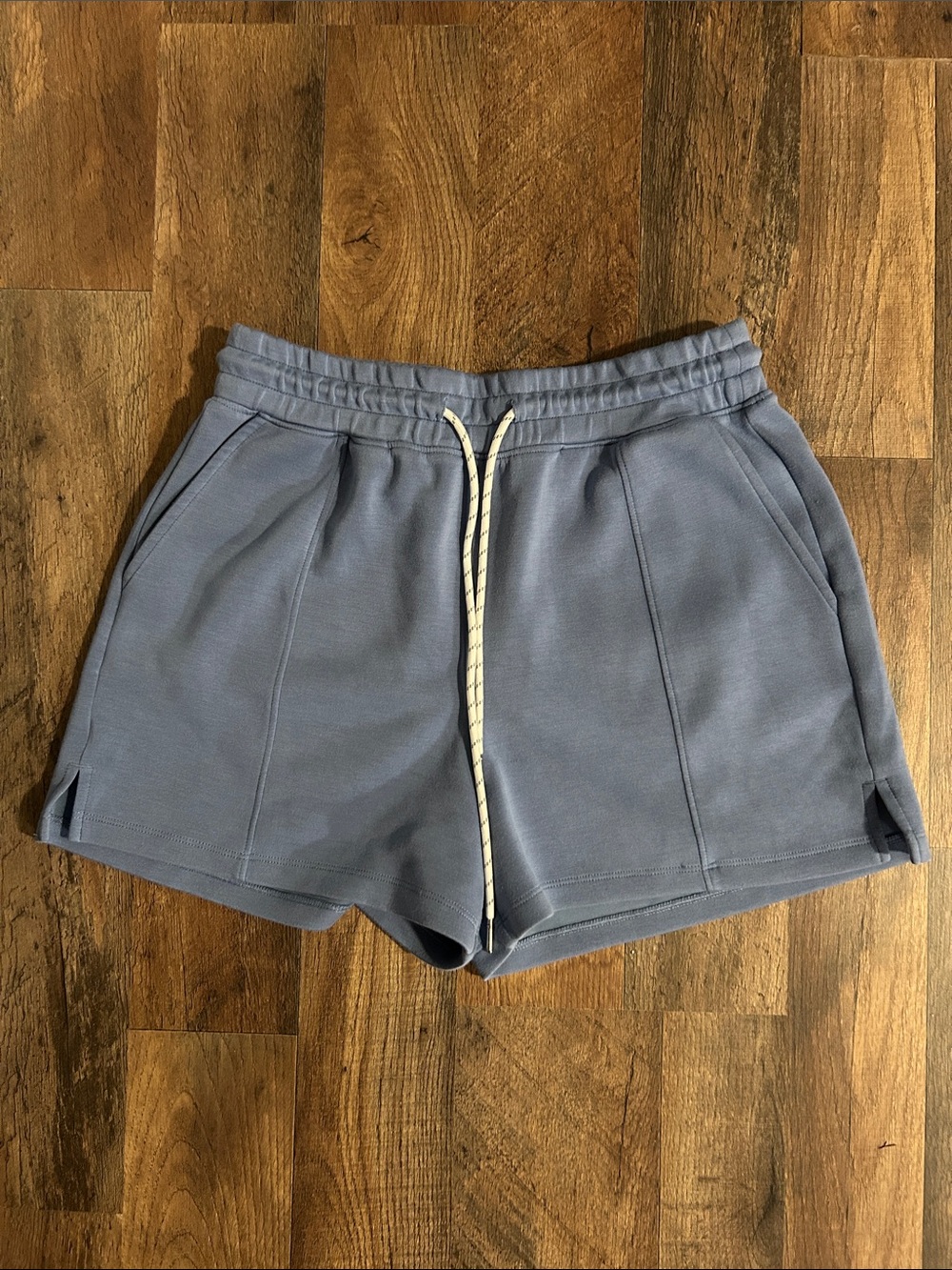 T/S by Thrive Steel Blue Draw String Athletic Shorts
